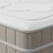 Cama Box King Royale com Colchão King Molas Ensacadas Bege e Branca