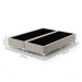 Cama Box King Royale com Colchão King Molas Ensacadas Bege e Branca