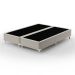 Cama Box King Royale com Colchão King Molas Ensacadas Bege e Branca