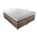 Cama Box Queen Orion com Colchão Queen Molas Ensacadas Marrom e Bege