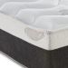 Cama Box Queen Pegasus com Colchão Queen Molas Ensacadas Cinza e Branca