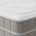 Cama Box Queen Royale com Colchão Queen Molas Ensacadas Bege e Branca
