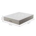 Cama Box Queen Royale com Colchão Queen Molas Ensacadas Bege e Branca