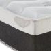 Cama Box Solteiro Pegasus com Colchão Solteiro Molas Ensacadas Cinza e Branca