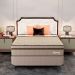 Cama Box com Colchão Casal Supreme Mola Ensacada (72x138x188) Dourado