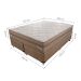 Cama Box com Colchão King Toronto Mola Ensacada (70x193x203) Dourado e Bege