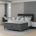 Cama Box com Colchão Queen Classic com Espuma D40 (66x158x198) Cinza
