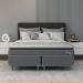 Cama Box com Colchão Queen Classic com Espuma D40 (66x158x198) Cinza