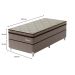 Cama Box com Colchão Solteiro Supreme Mola Ensacada (72x108x198) Dourado