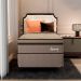 Cama Box com Colchão Solteiro Supreme Mola Ensacada (72x88x188) Dourado