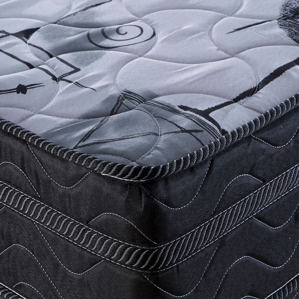 Colchão Casal Imperial Molas Verticóil (23x128x188) Preto e Cinza