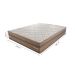 Colchão Casal Toronto Molas Ensacadas (28x138x188) Creme e Marrom