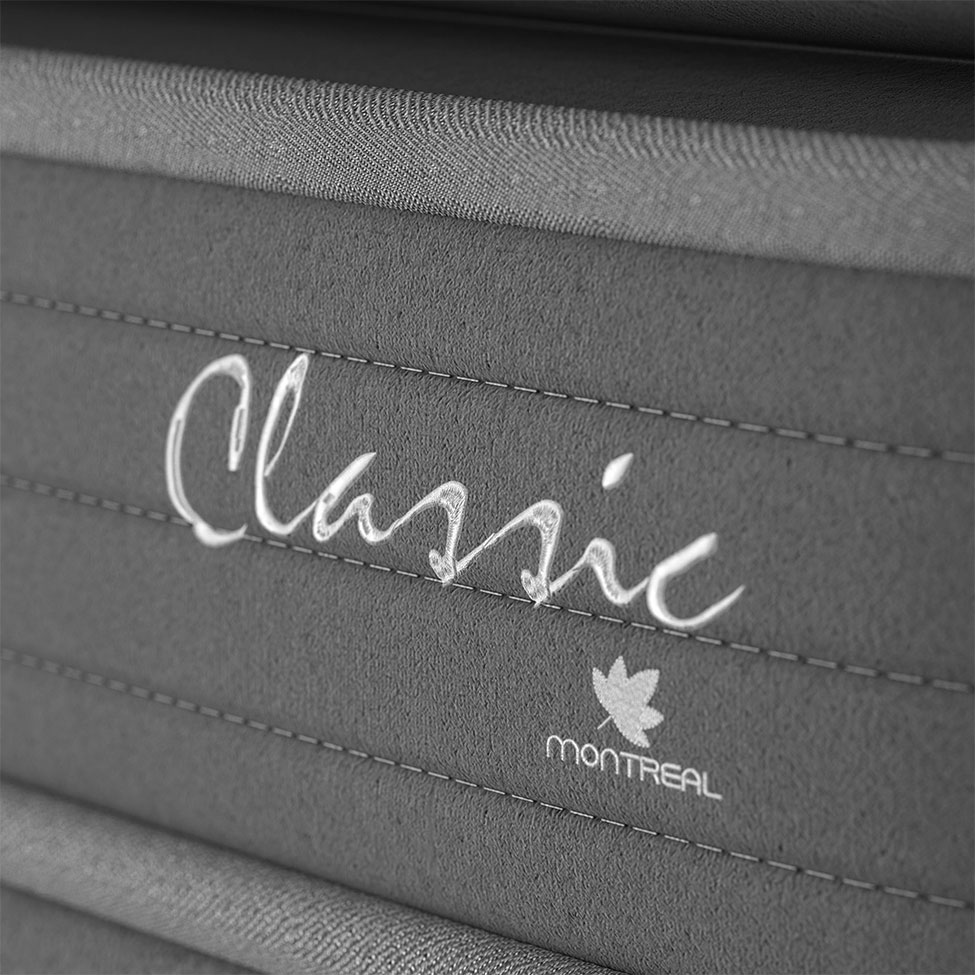 Colchão Casal de Espuma D40 Classic Alto Suporte (20x138x188) Cinza