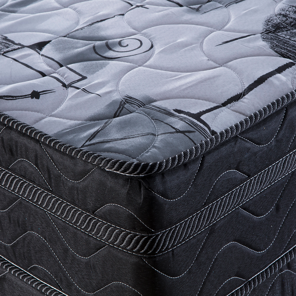 Colchão Queen Imperial Molas Verticóil (23x158x198) Preto e Cinza