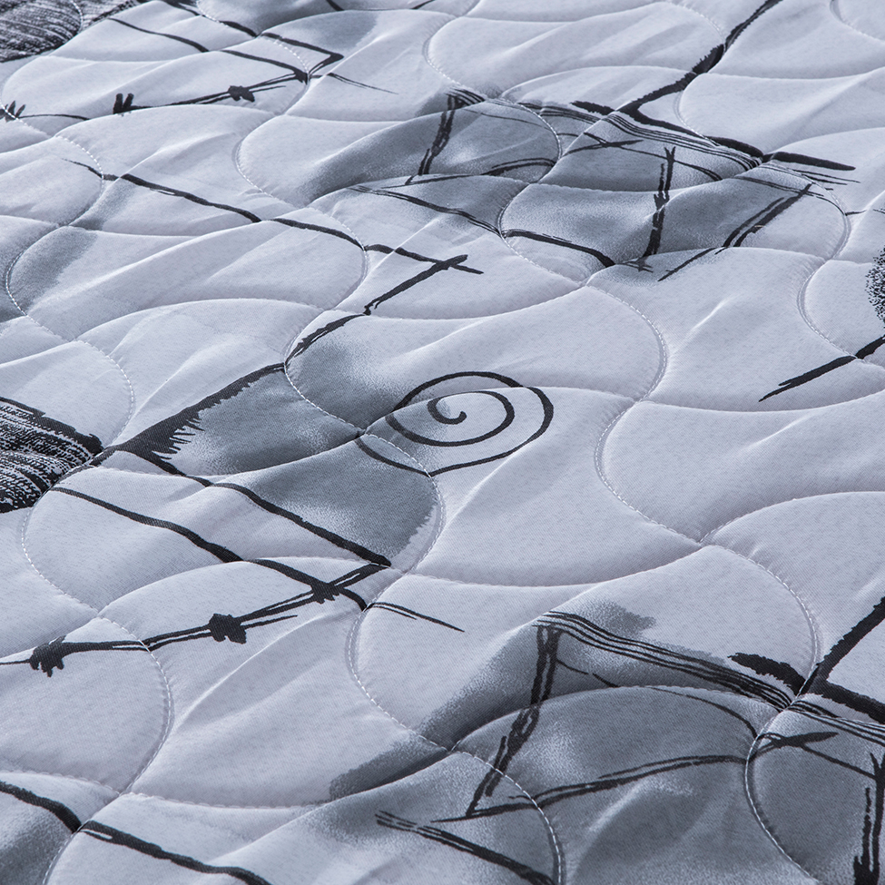 Colchão Queen Imperial Molas Verticóil (23x158x198) Preto e Cinza