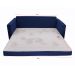Sofá-Cama Casal 3 Lugares Trancoso Suede Azul
