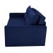 Sofá-Cama Casal 3 Lugares Trancoso Suede Azul