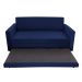 Sofá-Cama Casal 3 Lugares Trancoso Suede Azul