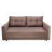 Sofá-Cama Casal 3 Lugares Trancoso Suede Liso Tabaco