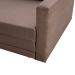 Sofá-Cama Casal 3 Lugares Trancoso Suede Liso Tabaco