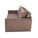 Sofá-Cama Casal 3 Lugares Trancoso Suede Liso Tabaco
