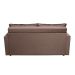 Sofá-Cama Casal 3 Lugares Trancoso Suede Liso Tabaco