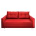 Sofá-Cama Casal 3 Lugares Trancoso Suede Liso Vermelho