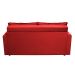 Sofá-Cama Casal 3 Lugares Trancoso Suede Liso Vermelho