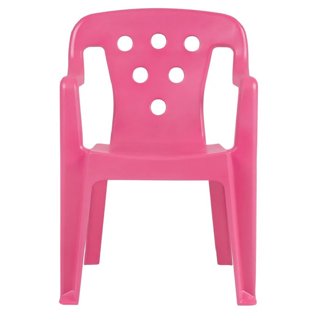 Kit Mesinha + 2 Cadeiras Infantil Rosa - Mor