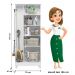 Armário Multiuso Jade 2 Portas Branco - Moval