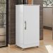 Armario Multiuso 1 Porta Com Rodizio 102X49 cm Lirio Branco Moval