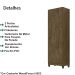 Armario Multiuso 2 Portas 9023 Castanho Wood Moval