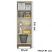 Armario Multiuso 2 Portas 9023 Castanho Wood Moval