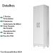 Armario Multiuso 2 Portas 9024 Branco Moval