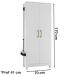 Armario Multiuso Com 2 Portas 9954 Branco Moval