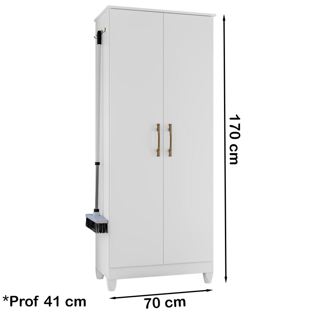 Armario Multiuso Com 2 Portas 9954 Branco Moval