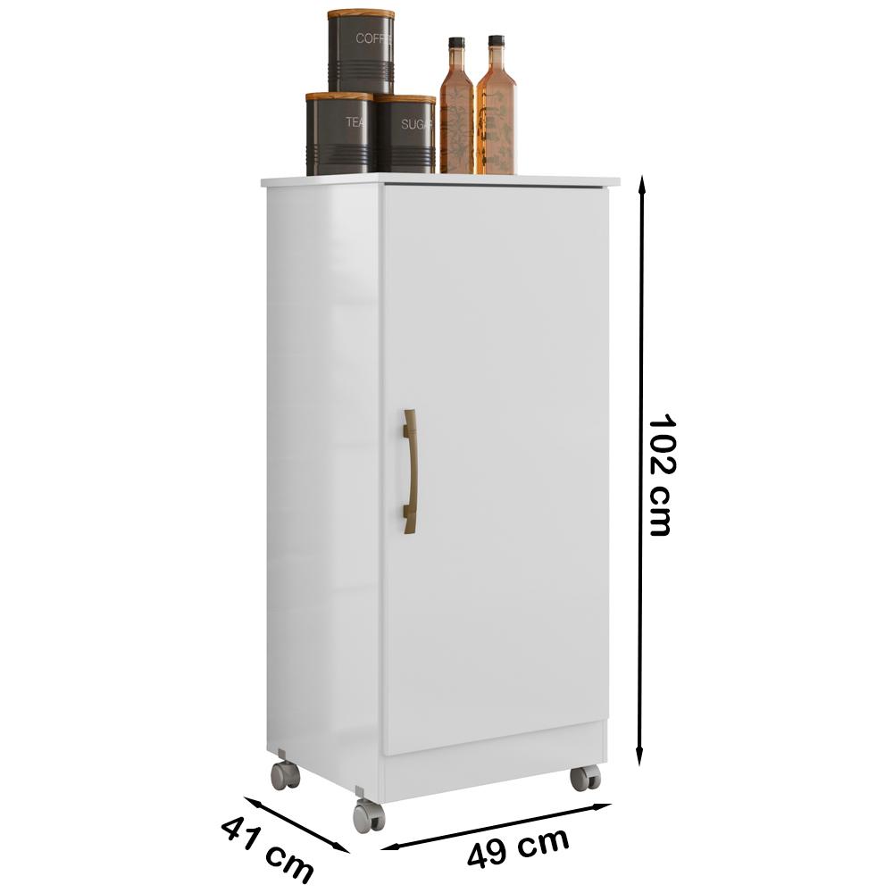 Armario Multiuso Com Porta 9964 Branco Moval