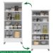 Armario Multiuso Com Porta 9964 Branco Moval