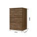 Cômoda MS913 4 gavetas - Castanho Wood
