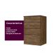 Cômoda MS913 4 gavetas - Castanho Wood