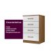 Cômoda MS913 4 gavetas - Naturale / Branco