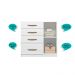 Cômoda Sapateira 4 gavetas Vênus - Branco