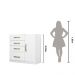 Cômoda Sapateira 4 gavetas Vênus - Branco