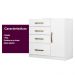 Cômoda Sapateira 4 gavetas Vênus - Branco