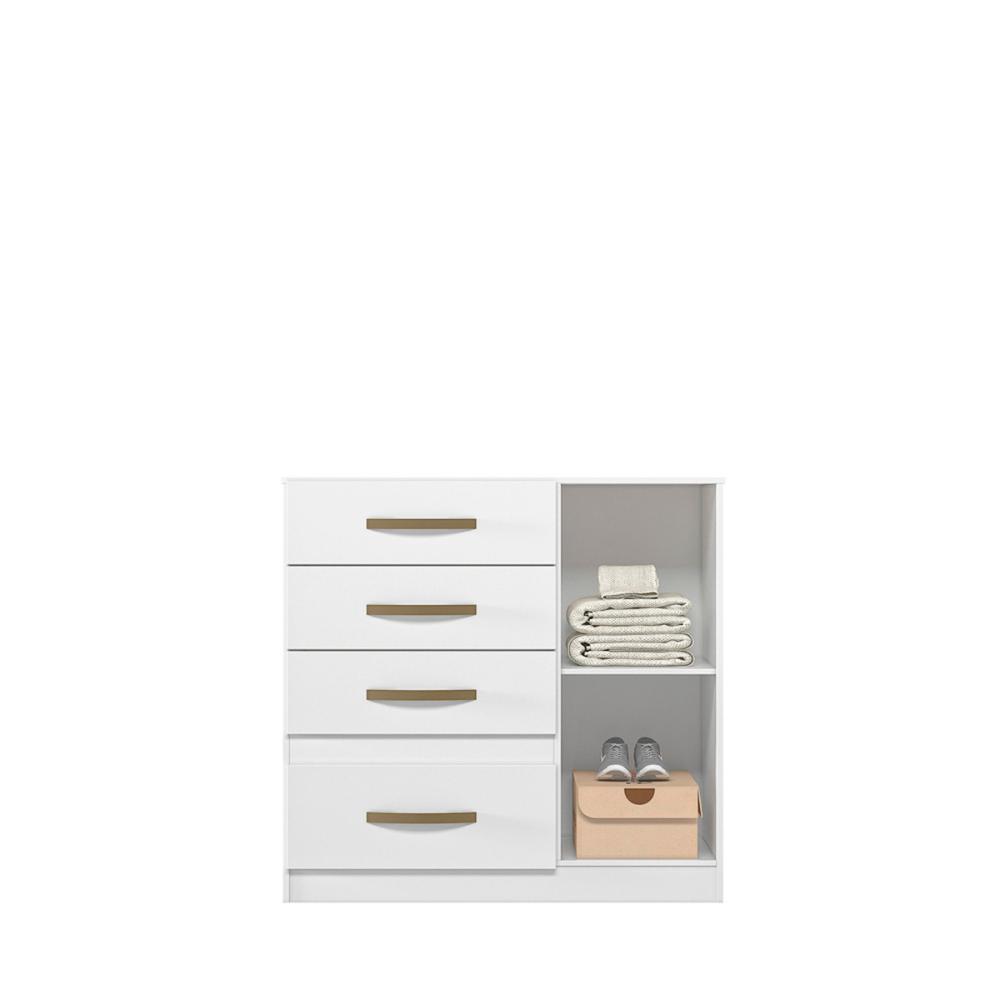 Cômoda Sapateira 4 gavetas Vênus - Branco