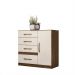 Cômoda Sapateira 4 gavetas Vênus - Castanho Wood / Baunilha