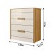 Cômoda com 4 Gavetas Freijo / Off White Dhara - Moval