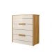 Cômoda com 4 Gavetas Freijo / Off White Dhara - Moval