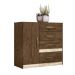 Cômoda e Roupeiro com Espelho Cairo Castanho Wood