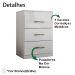 Comoda 3 Gavetas 0420 Branco Moval